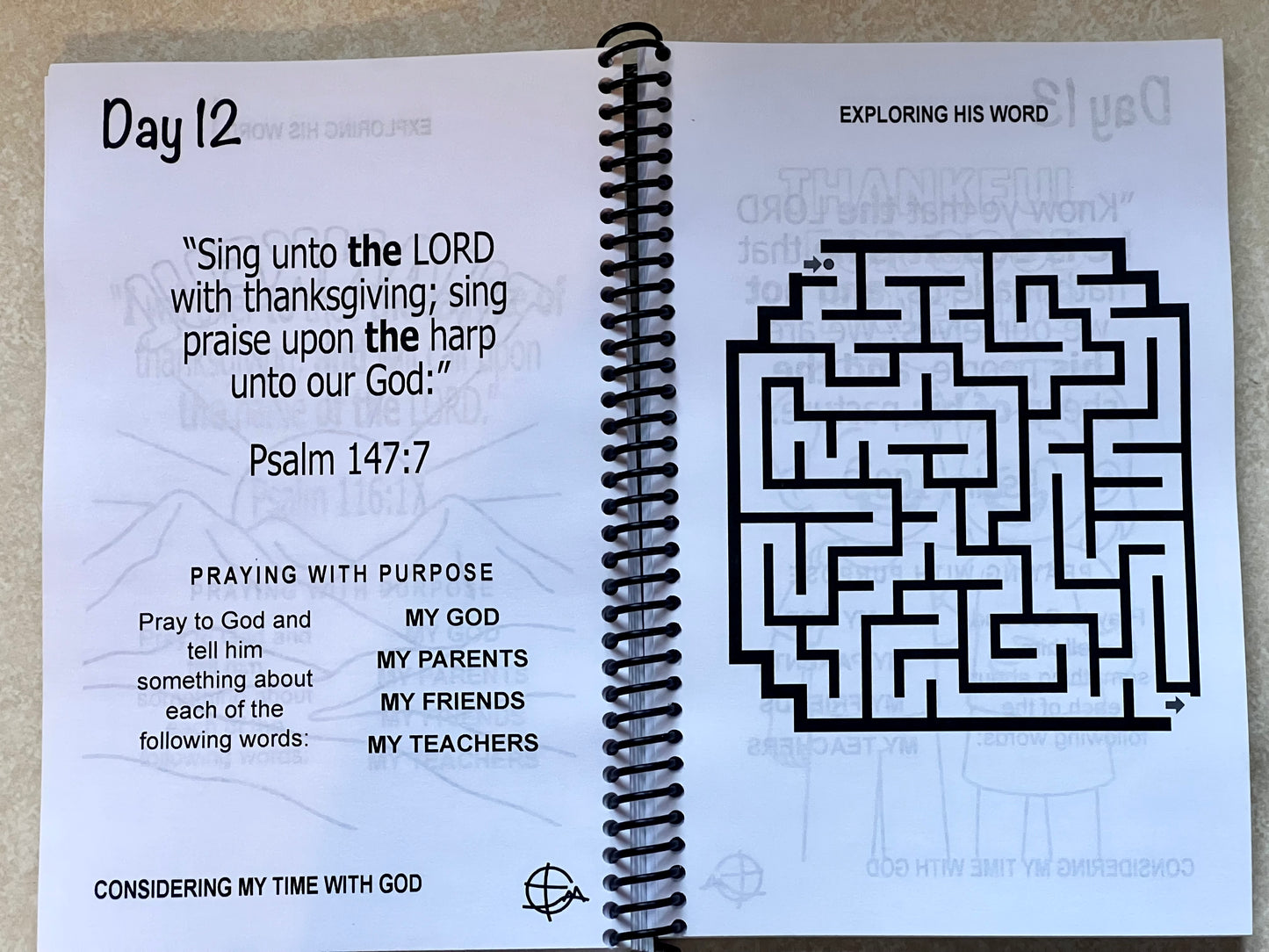 3 Month Children's Devotionals - Contentment, Repentance, Courage